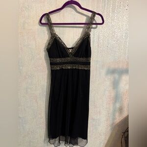 Vintage Soulmates Shift Sparkle Glitter Gauzy Lined Cocktail Dress, Prom Sz Med